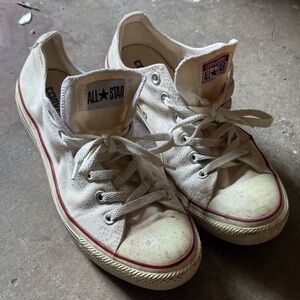 Converse White Canvas Sneakers